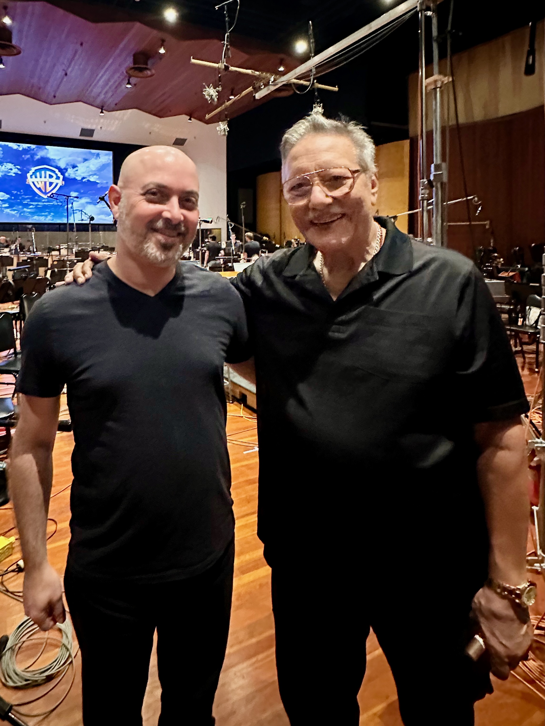 With Arturo Sandoval at Warner Bros